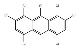 Anthracene, 1,2,4,5,7,8,9-heptachloro- Structure