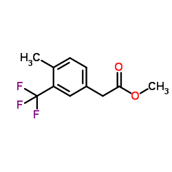 4-甲基-3-三氟甲基苯乙酸甲酯结构式