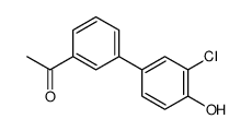 1-[3-(3-chloro-4-hydroxyphenyl)phenyl]ethanone结构式