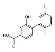 4-(5-fluoro-2-methylphenyl)-3-hydroxybenzoic acid Structure