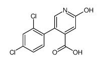 5-(2,4-dichlorophenyl)-2-oxo-1H-pyridine-4-carboxylic acid Structure