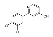 2-(3,4-dichlorophenyl)-1H-pyridin-4-one结构式