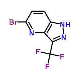 1H-Pyrazolo[4,3-b]pyridine, 5-bromo-3-(trifluoromethyl)-结构式