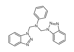 N,N-bis((1H-benzo[d][1,2,3]triazol-1-yl)methyl)aniline结构式