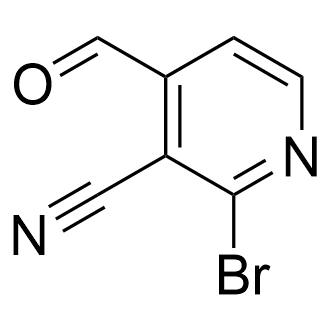 2-Bromo-4-formylnicotinonitrile structure