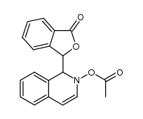 3-(2-acetoxy-1,2-dihydroisoquinolin-1-yl)isobenzofuran-1(3H)-one结构式