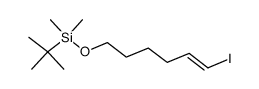 (E)-1-iodo-6-((tert-butyldimethylsilyl)oxy)-1-hexene Structure