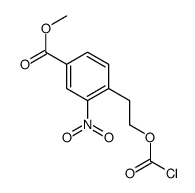 methyl 4-(2-carbonochloridoyloxyethyl)-3-nitrobenzoate结构式