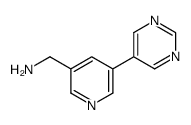 (5-pyrimidin-5-ylpyridin-3-yl)methanamine Structure