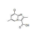 8-氯-2,6-二甲基咪唑并[1,2-a]吡啶-3-甲酸结构式