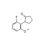 2-(2-Fluoro-6-methoxyphenyl)cyclopentanone Structure