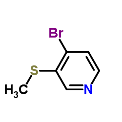 4-Bromo-3-(methylsulfanyl)pyridine structure