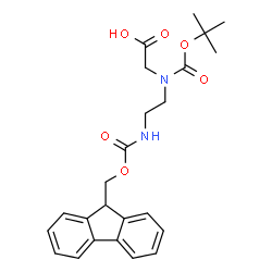 Boc-Aeg(Fmoc)-OH Structure