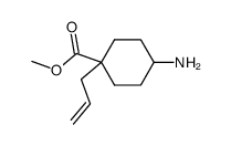 Cyclohexanecarboxylic acid, 4-amino-1-(2-propenyl)-, methyl ester (9CI)结构式