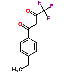 1-(4-Ethylphenyl)-4,4,4-trifluoro-1,3-butanedione structure