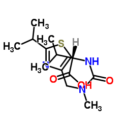 (S)-2-(3-((2-异丙基噻唑-4-基)甲基)-3-甲基星空app)-3-甲基丁酸结构式