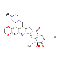 LURTOTECAN HYDROCHLORIDE structure