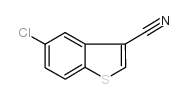 5-氯-1-苯并噻吩-3-腈结构式