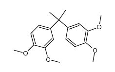 2,2-bis(3,4-dimethoxyphenyl)propane结构式