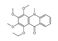 1-Ethoxy-2,3,4-trimethoxy-10-methylacridin-9(10H)-one Structure