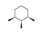 cis,trans,cis-1,2,3-trimethylcyclohexane结构式