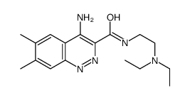 4-amino-N-[2-(diethylamino)ethyl]-6,7-dimethylcinnoline-3-carboxamide结构式