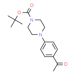 tert-Butyl 4-(4-acetylphenyl)-piperazine-1-carboxylate Structure