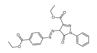 ethyl 4-[[4-(ethoxycarbonyl)phenyl]azo]-4,5-dihydro-5-oxo-1-phenyl-1H-pyrazole-3-carboxylate结构式