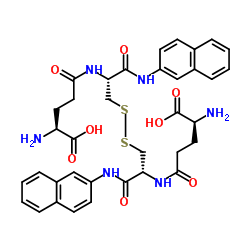 (H-Glu(Cys-βNA)-OH)2 structure