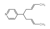 4-(1-butenyl pentenyl) pyridine Structure