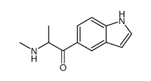 1-indol-5-yl-2-methylamino-propan-1-one Structure