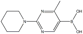 4-Methyl-2-piperidinopyrimidine-5-boronic acid structure