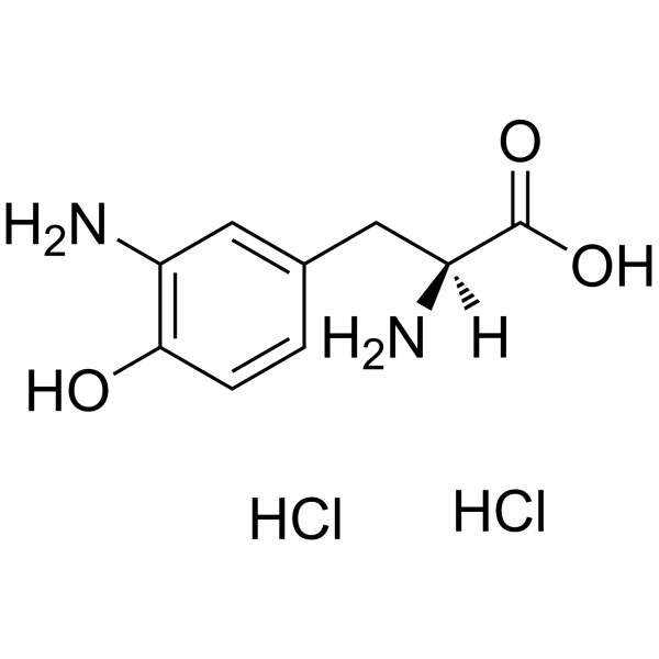 3-Aminotyrosine dihydrochloride hydrate structure