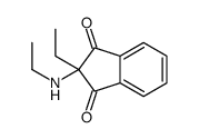 2-ethyl-2-(ethylamino)indene-1,3-dione结构式