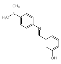 Phenol,3-[[[4-(dimethylamino)phenyl]imino]methyl]- Structure