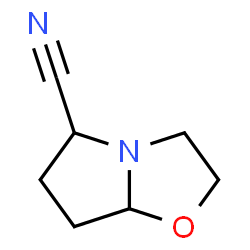 Pyrrolo[2,1-b]oxazole-5-carbonitrile, hexahydro- (9CI)结构式