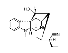 (17R,20R)-17-hydroxy-4,21-seco-ajmalane-21-nitrile结构式