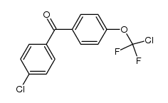 4-Chloro-4'-(chlorodifluoromethoxy)benzophenone结构式