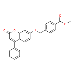 methyl 4-(((2-oxo-4-phenyl-2H-chromen-7-yl)oxy)methyl)benzoate structure