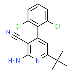 2-AMINO-6-(TERT-BUTYL)-4-(2,6-DICHLOROPHENYL)NICOTINONITRILE picture