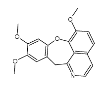 6,9,10-Trimethoxy-12H-benz(6,7)oxepino(2,3,4-i,j)isoquinoline结构式