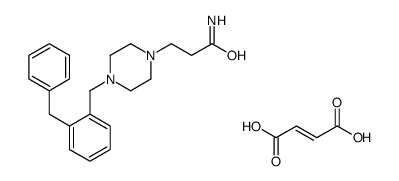 3-[4-[(2-benzylphenyl)methyl]piperazin-1-yl]propanamide,(E)-but-2-enedioic acid结构式