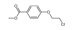 4-(2-Chloroethoxy)benzoic acid methyl ester结构式