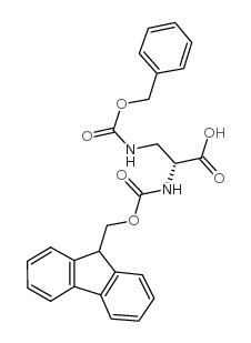 Fmoc-d-dap(z)-OH structure