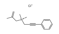 dimethyl-(2-methylallyl)-(3-phenylprop-2-ynyl)ammonium chloride Structure