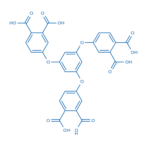 4,4',4''-(Benzene-1,3,5-triyltris(oxy))triphthalic acid Structure