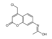 N-[4-(chloromethyl)-2-oxochromen-7-yl]acetamide结构式