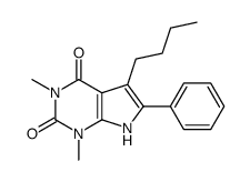 5-Butyl-1,3-dimethyl-6-phenyl-1H-pyrrolo[2,3-d]pyrimidine-2,4(3H,7H)-dione结构式