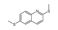 2,6-bis(methylsulfanyl)quinoline Structure