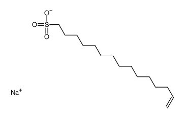 sodium,pentadec-14-ene-1-sulfonate Structure